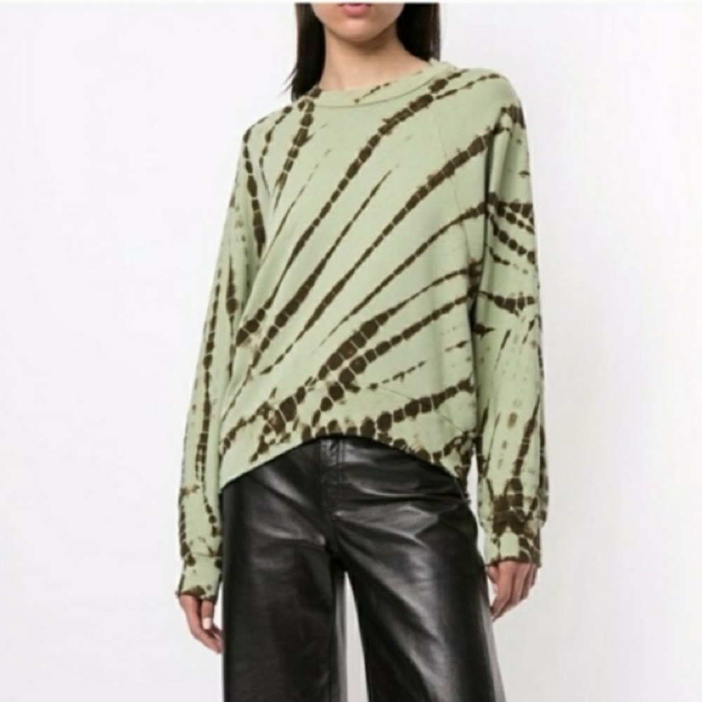 PROENZA SCHOULER • White Label Modified Raglan Tie Dye Sweatshirt